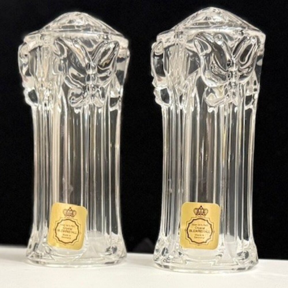 NACHTMANN 24% Genuine Lead Crystal Salt & Pepper Shakers (Salz/Pfeffer)